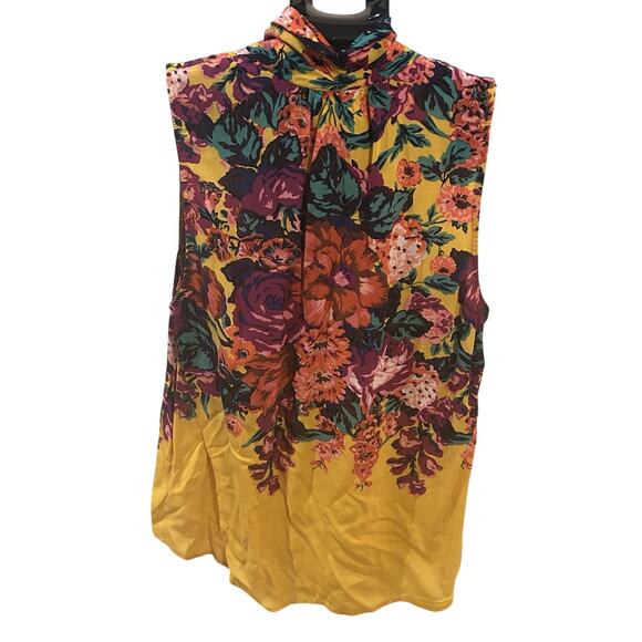 Meadow Rue by Anthropologie Cecilia Floral Sleeveless Blouse size S - Picture 2 of 3